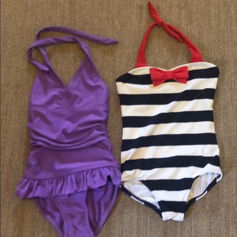 Two adorable kid swim suits. Size 4/5.